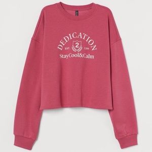 Hm cotton blend sweatshirt